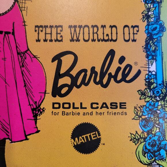 Vintage 1968 Mattel The World of Barbie Doll Case Carry Original No. 102 - Picture 2 of 9